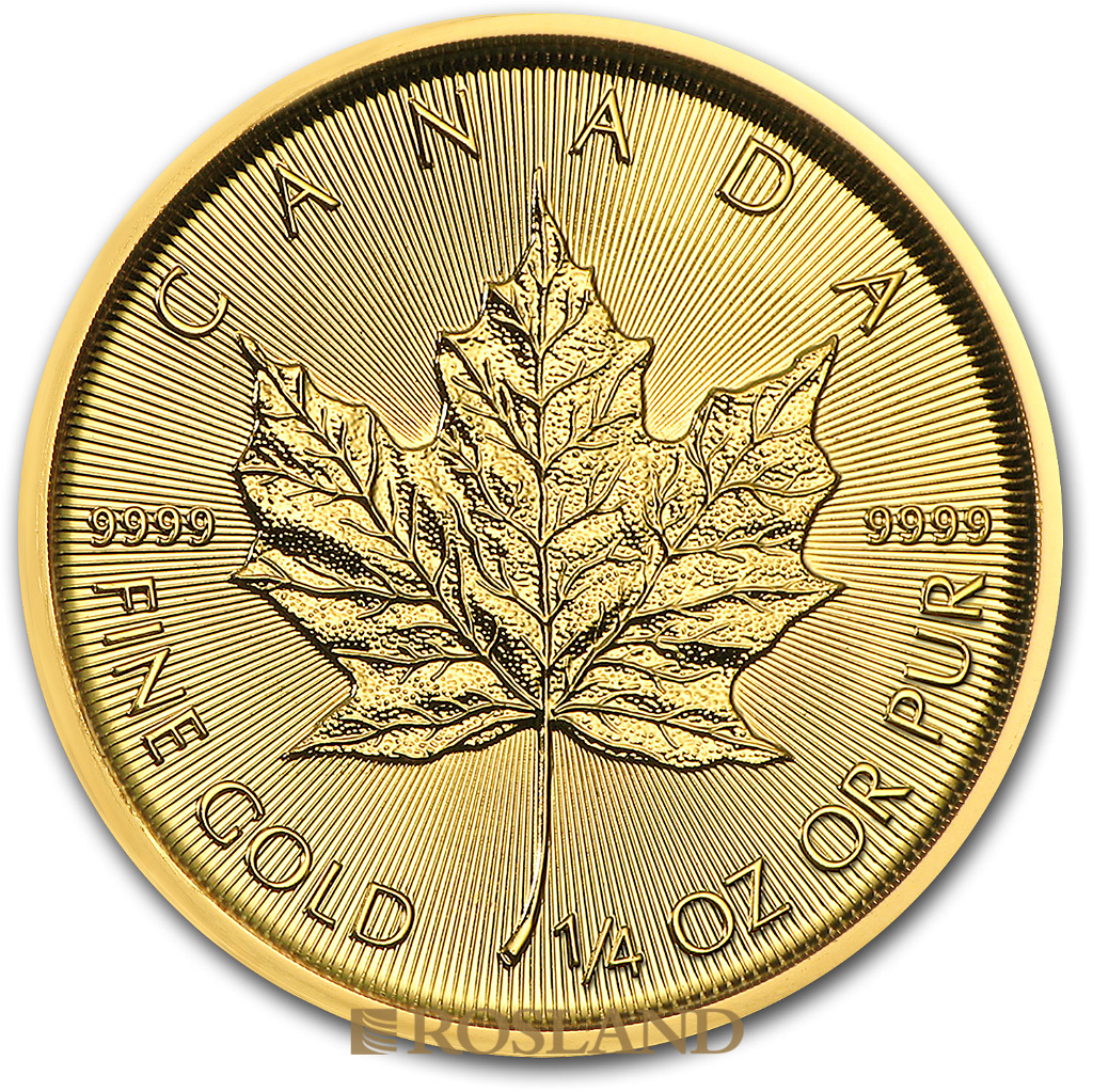1/4 Unze Goldmünze Kanada Maple Leaf 2018