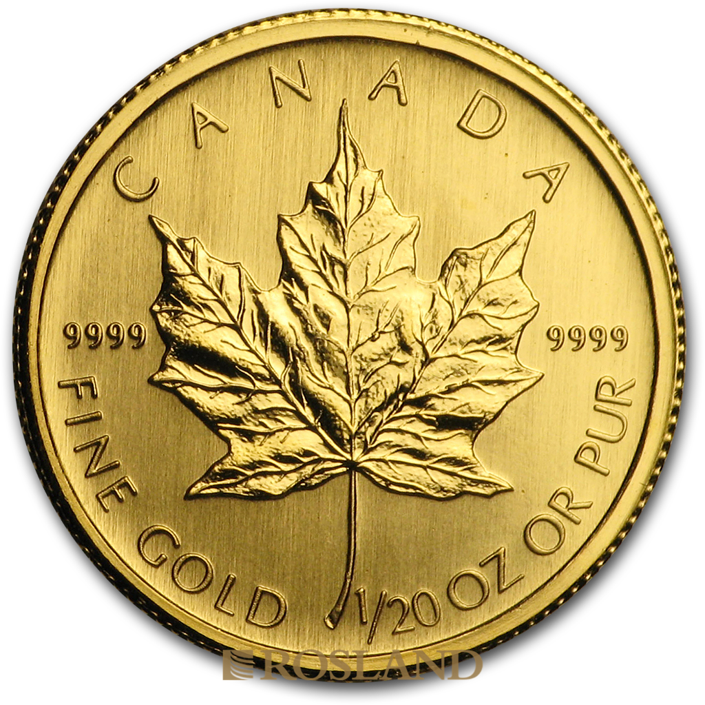 1/20 Unze Goldmünze Kanada Maple Leaf 2007