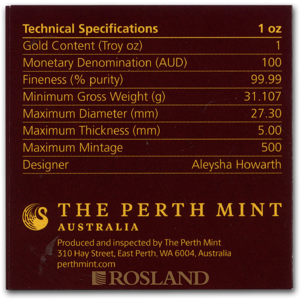 1 Unze Goldmünze Australien Känguru 2019 PP (HR, Box, Zertifikat)