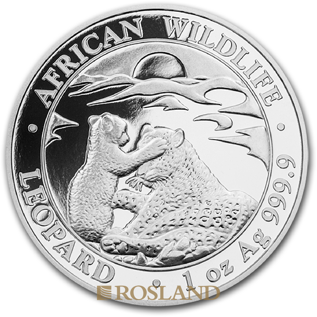 1 Unze Silbermünze Somalia Leopard 2019