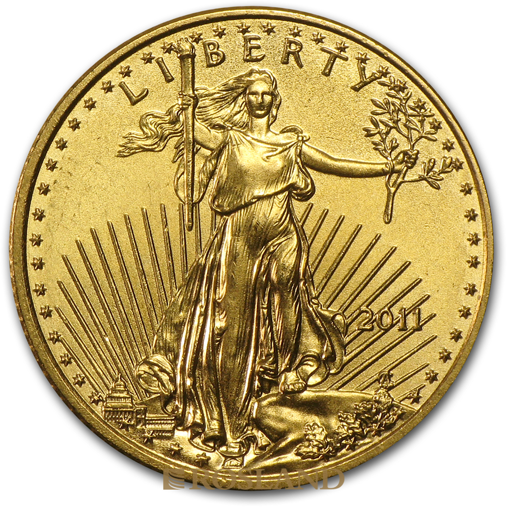 1/10 Unze Goldmünze American Eagle 2011