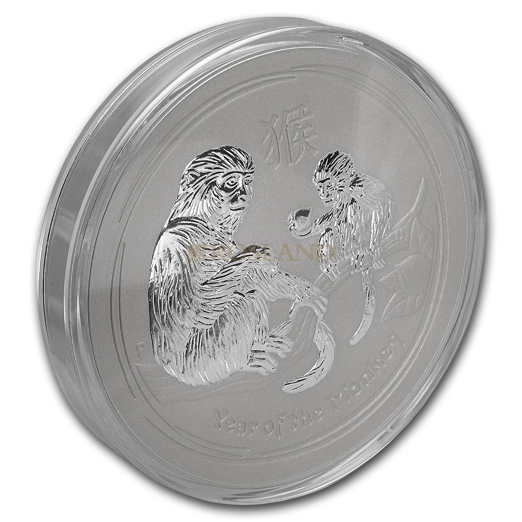 10 Kilogramm Silbermünze Lunar 2 Affe 2016