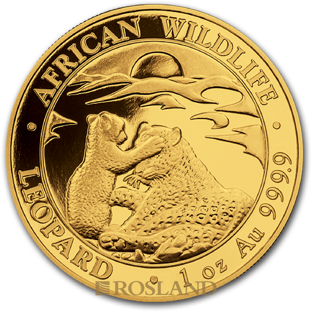 1 Unze Goldmünze Somalia Leopard 2019