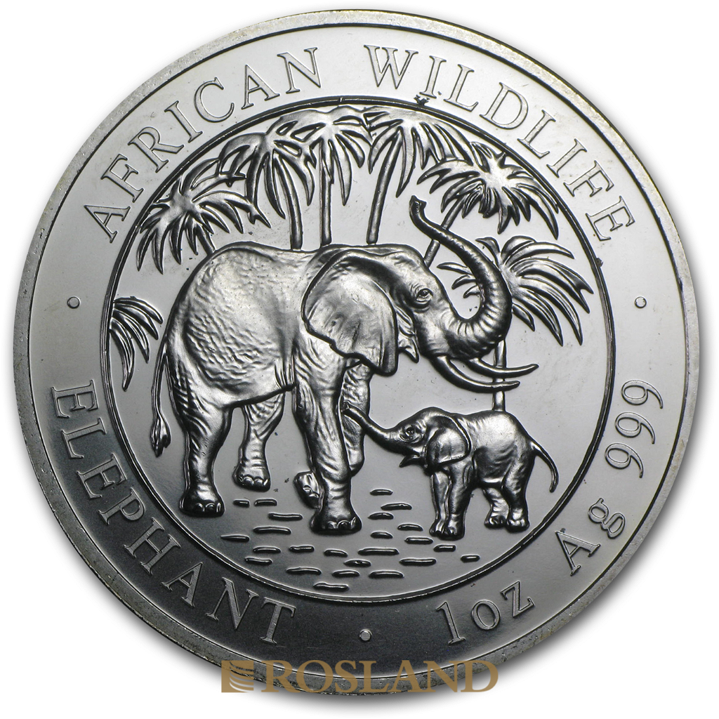 1 Unze Silbermünze Somalia Elefant 2007