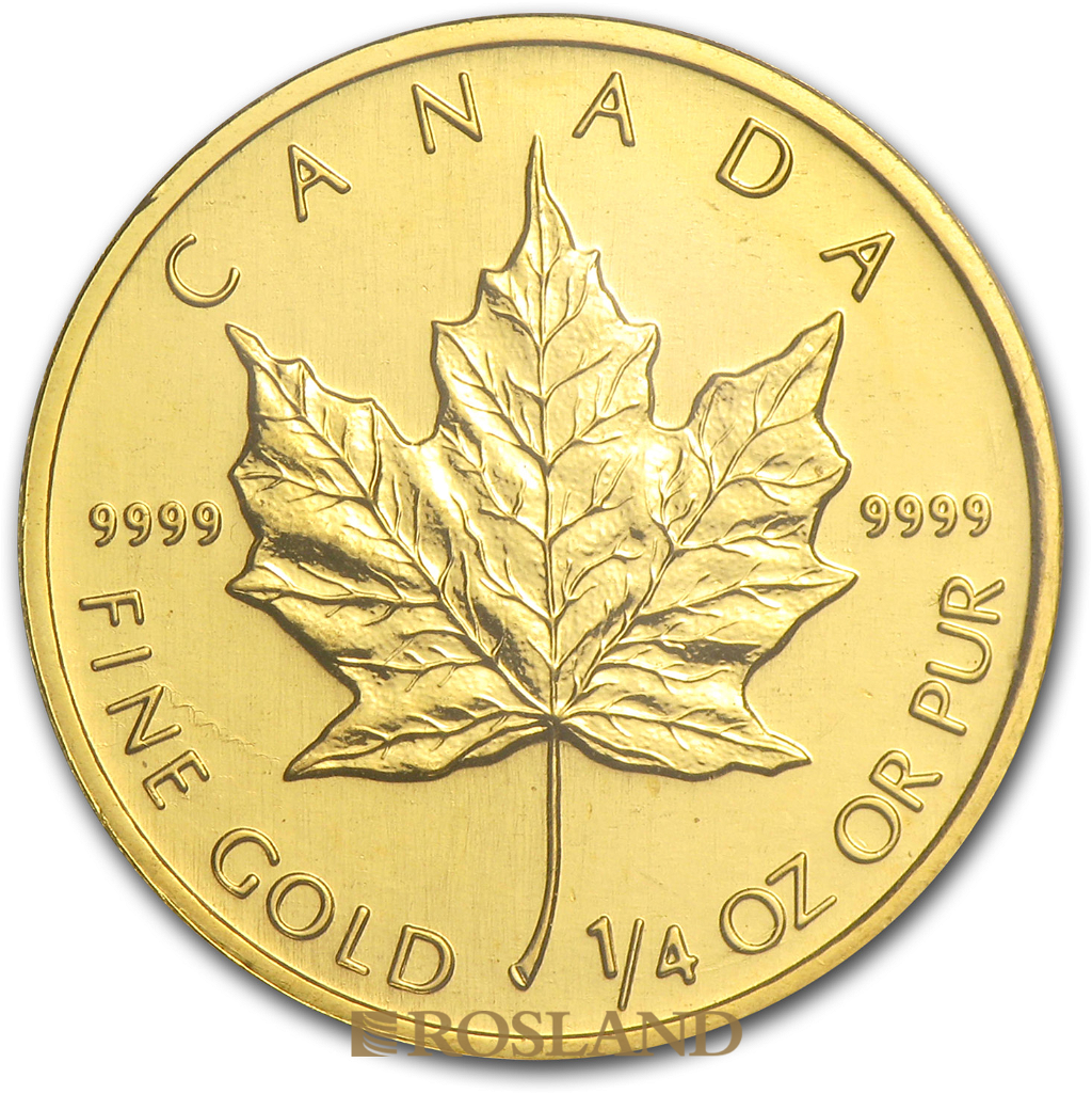 1/4 Unze Goldmünze Kanada Maple Leaf 2001