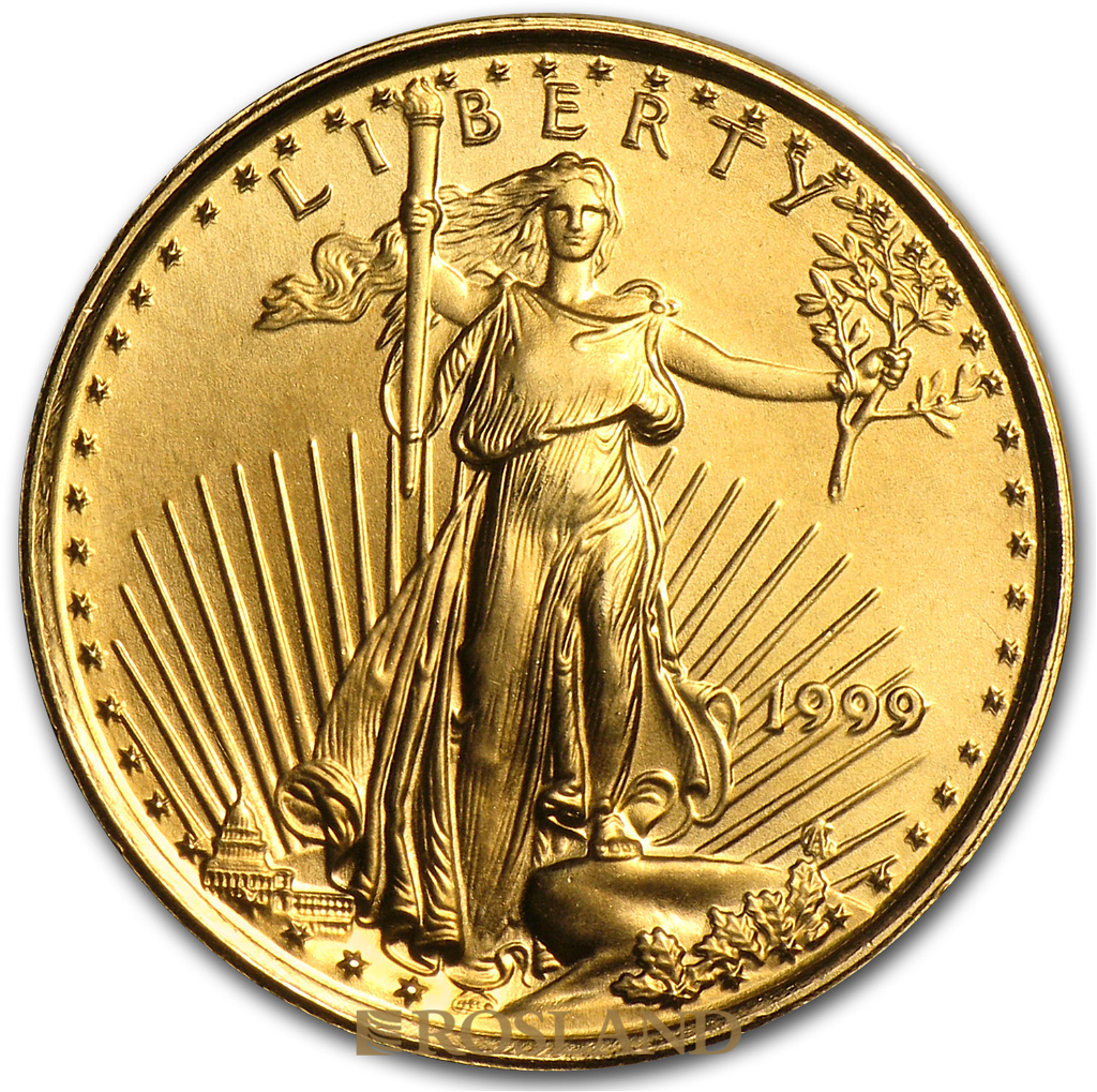 1/10 Unze Goldmünze American Eagle 1999