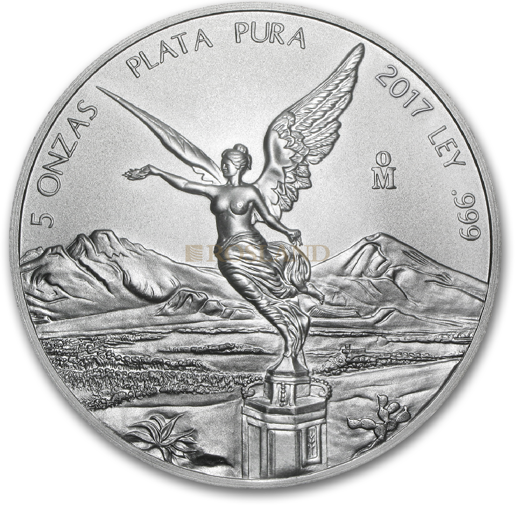 5 Unzen Silbermünze Mexican Libertad 2017