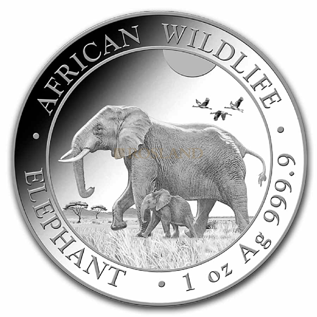 1 Unze Silbermünze Somalia Elefant 2022