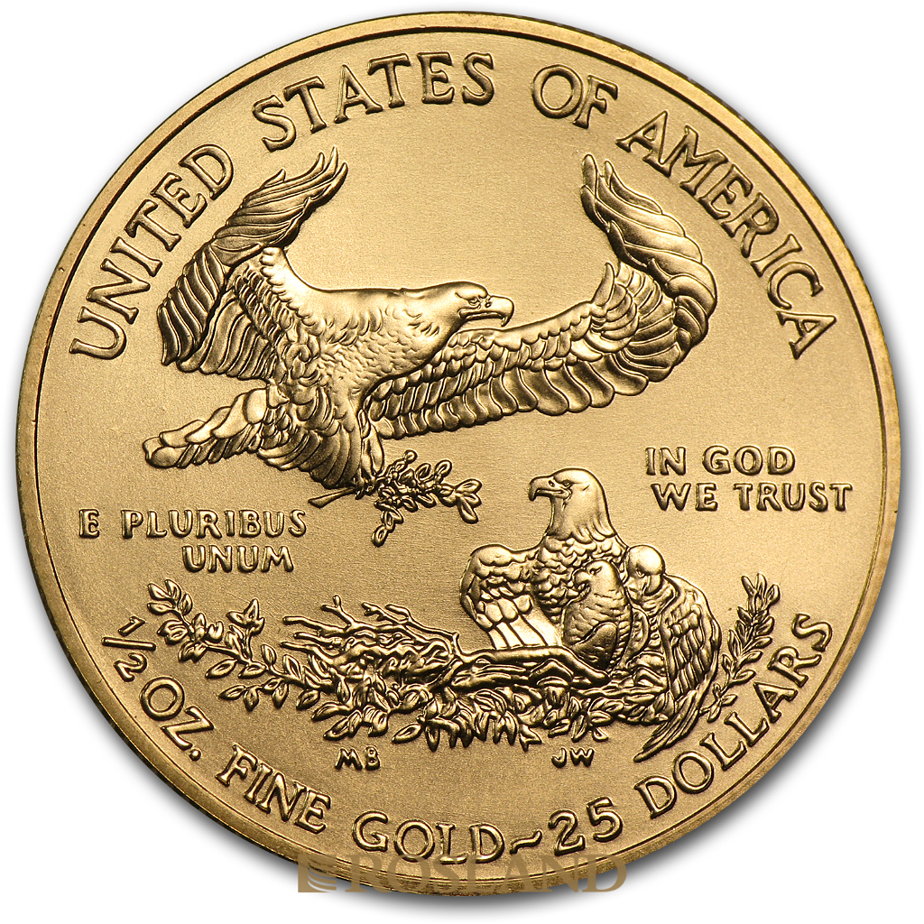 1/2 Unze Goldmünze American Eagle 2013