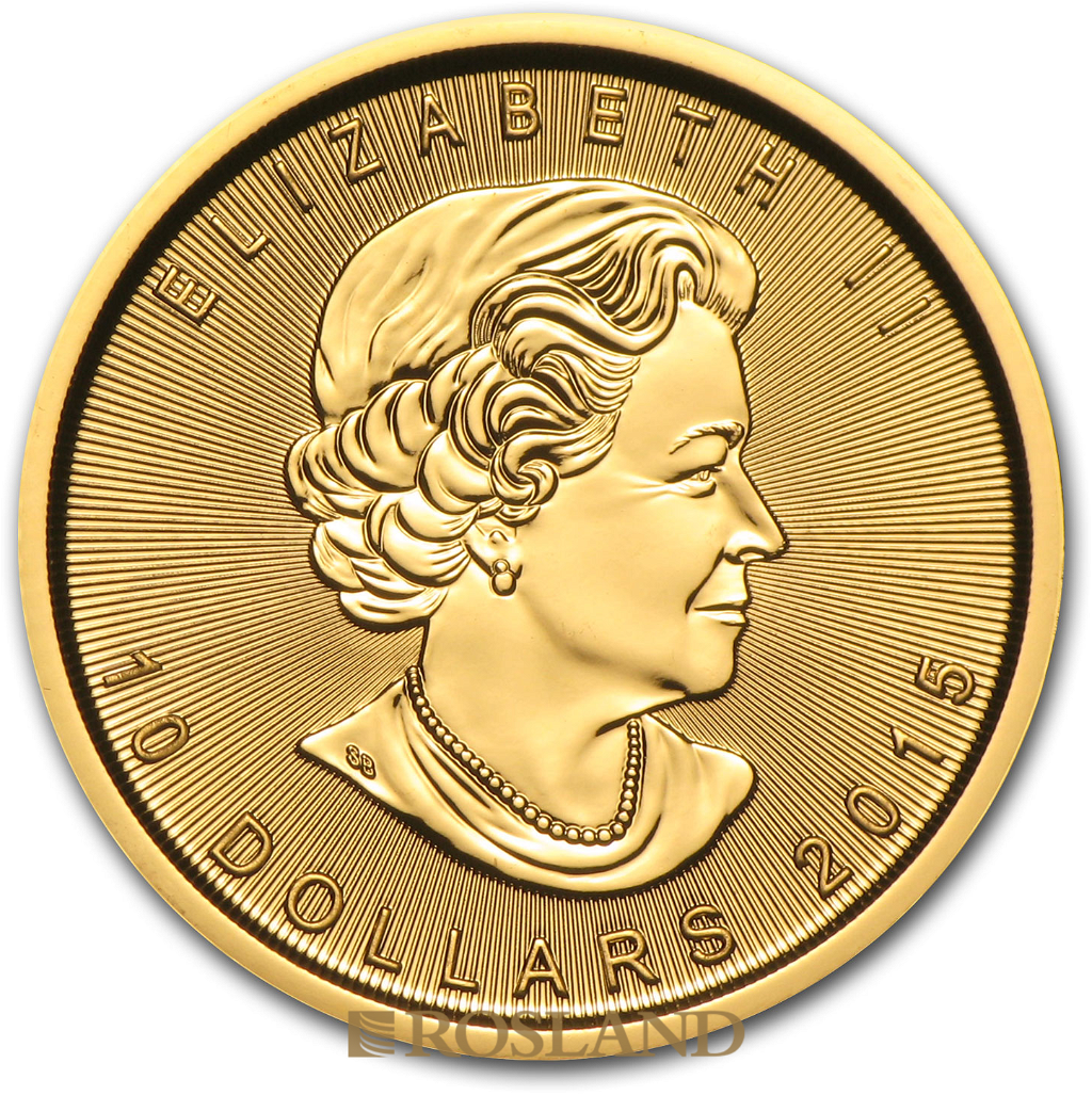 1/4 Unze Goldmünze Kanada Maple Leaf 2015