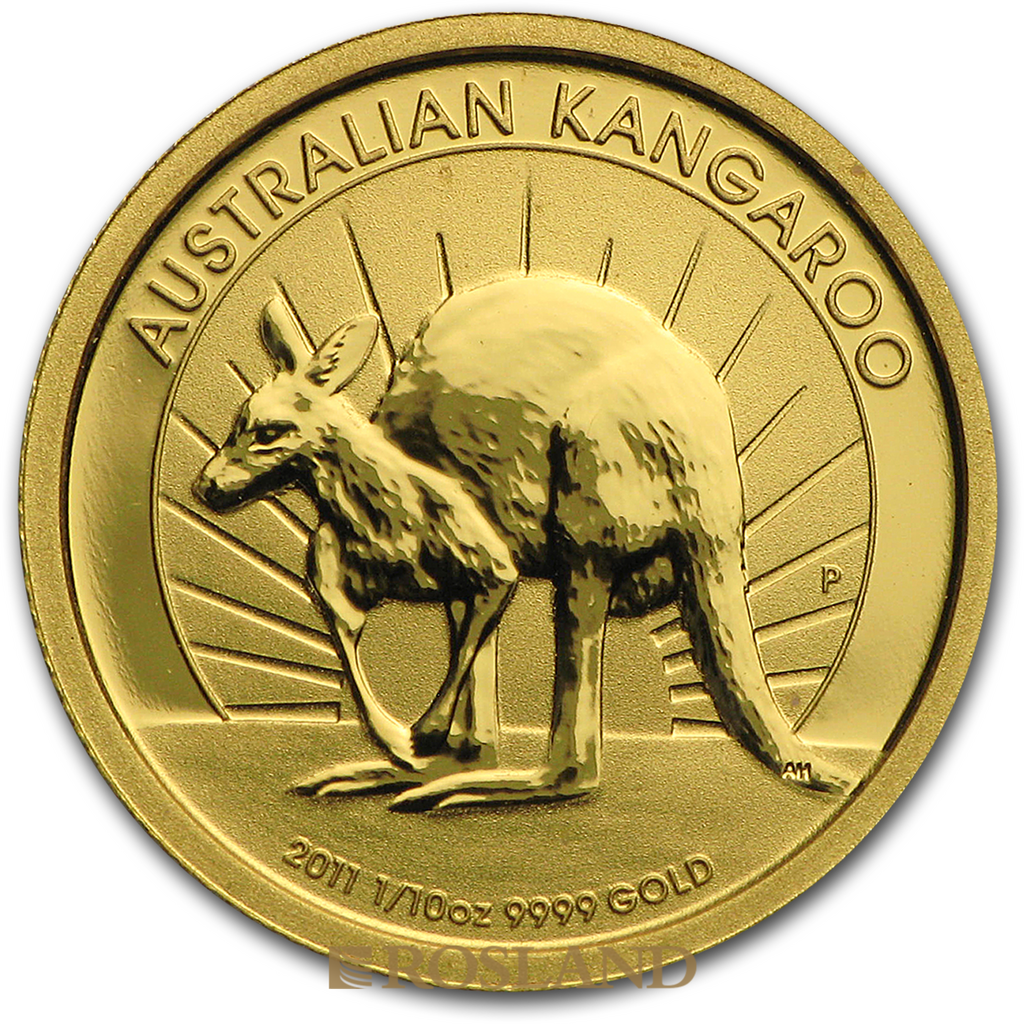 1/10 Unze Goldmünze Australien Känguru 2011