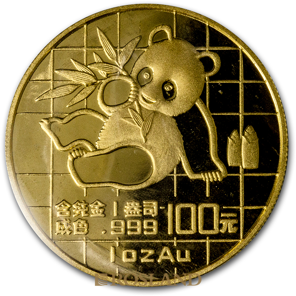 1 Unze Goldmünze China Panda 1989 (Großer Jahrgang)