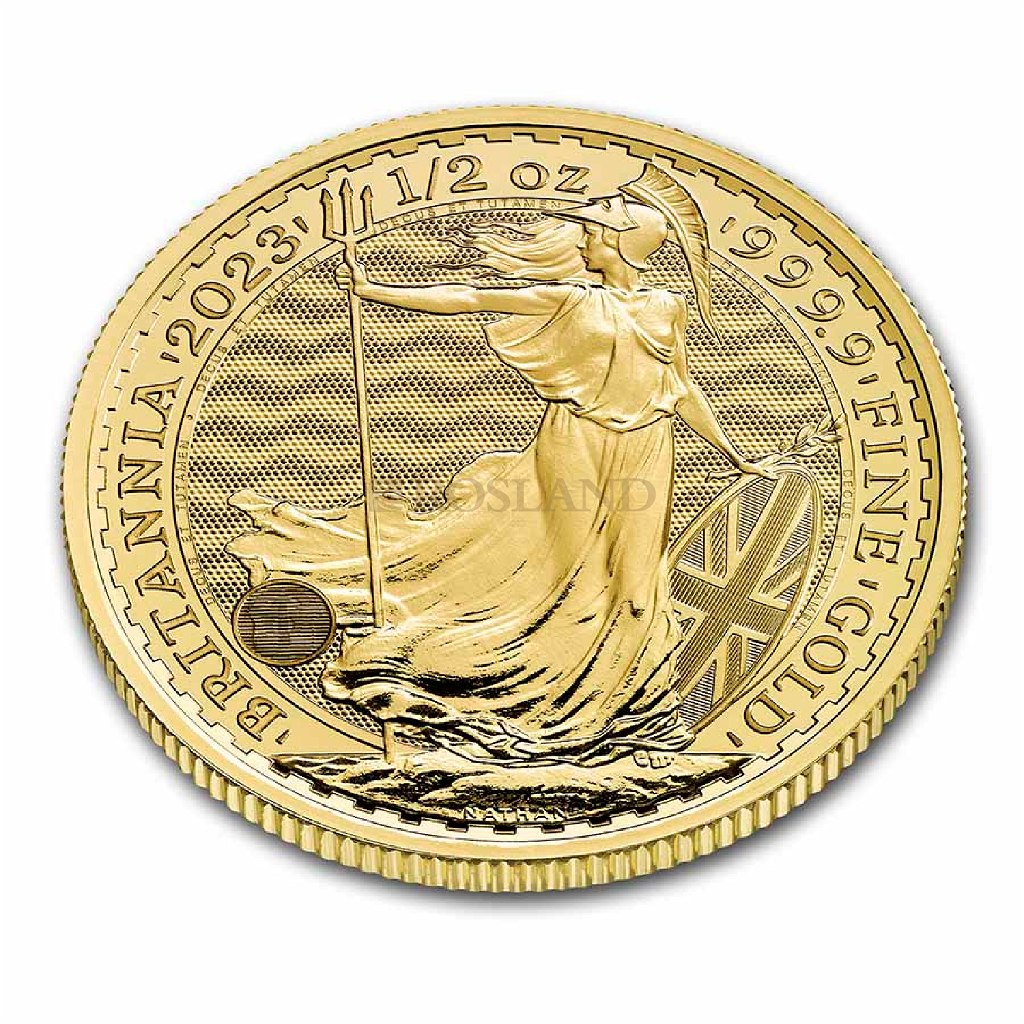 1/2 Unze Goldmünze Britannia 2023 Queen Elizabeth II