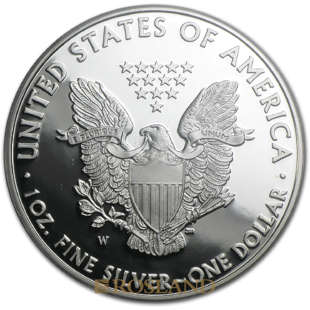 1 Unze Silbermünze American Eagle 2008 (W) PP PCGS PR-70 DCAM