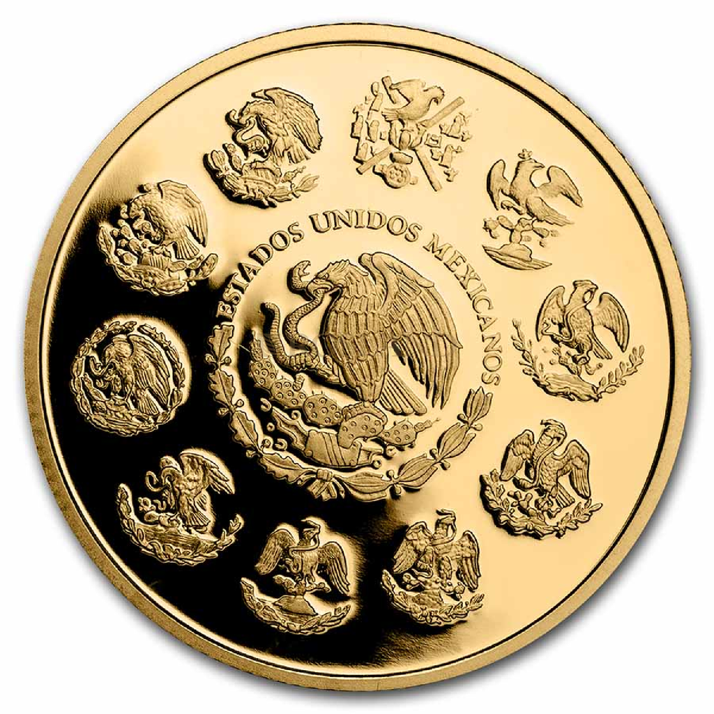 1,9 Unzen 5 Goldmünzen Set Mexican Libertad 2021 PP (Box, Zertifikat)