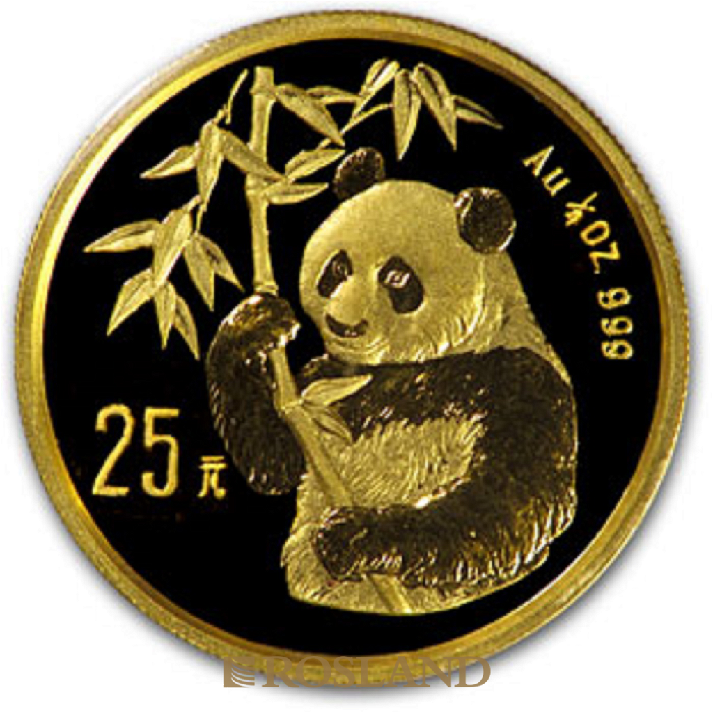 1/4 Unze Goldmünze China Panda 1995