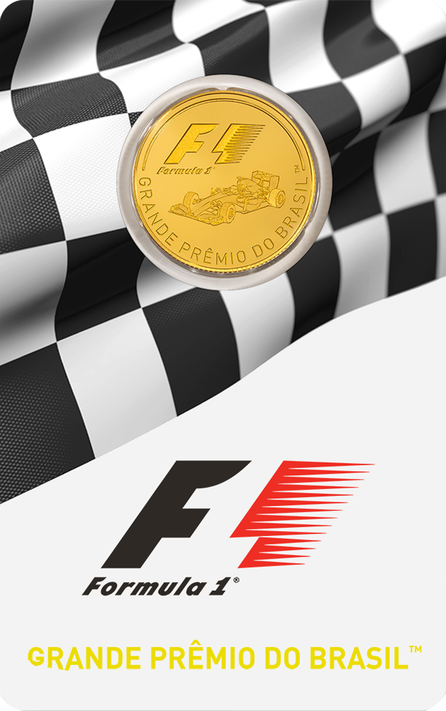 1/4 Unze Goldmünze Formel 1® Grande Prêmio do Brasil GP™ PP (Box, Zertifikat)