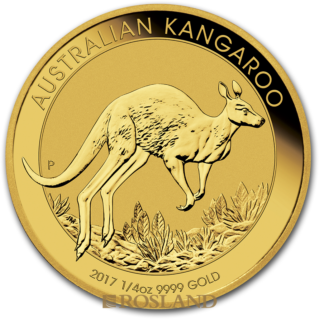 1/4 Unze Goldmünze Australien Känguru 2017