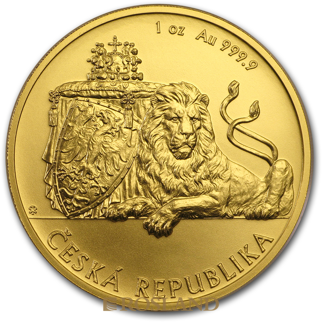 1 Unze Goldmünze Tschechischer Löwe 2019