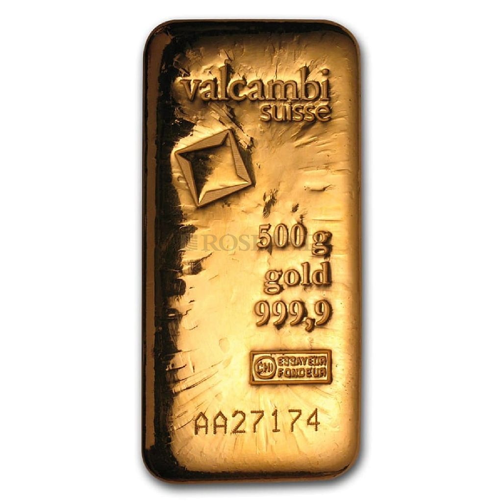 500 Gramm Goldbarren Valcambi (Gussbarren)