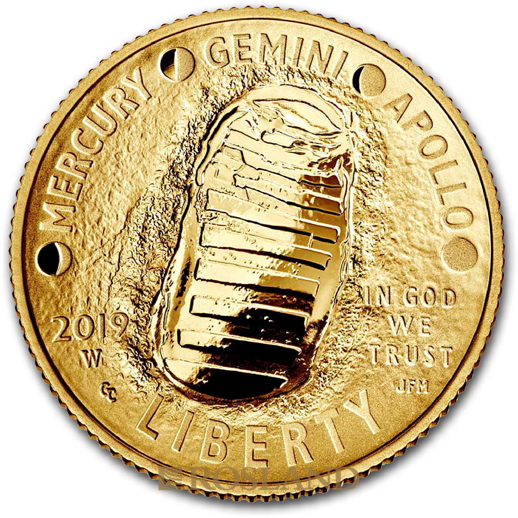 0,24 Unzen Goldmünze Apollo 10 - 50 Jahre Mondlandung 2019 PP PCGS PR-70 (FS, DCAM)