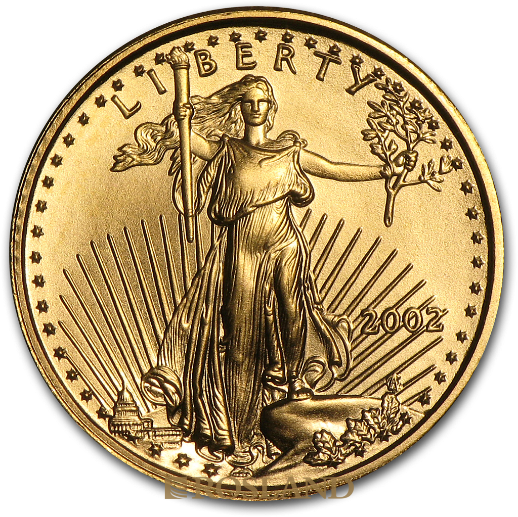 1/10 Unze Goldmünze American Eagle 2002