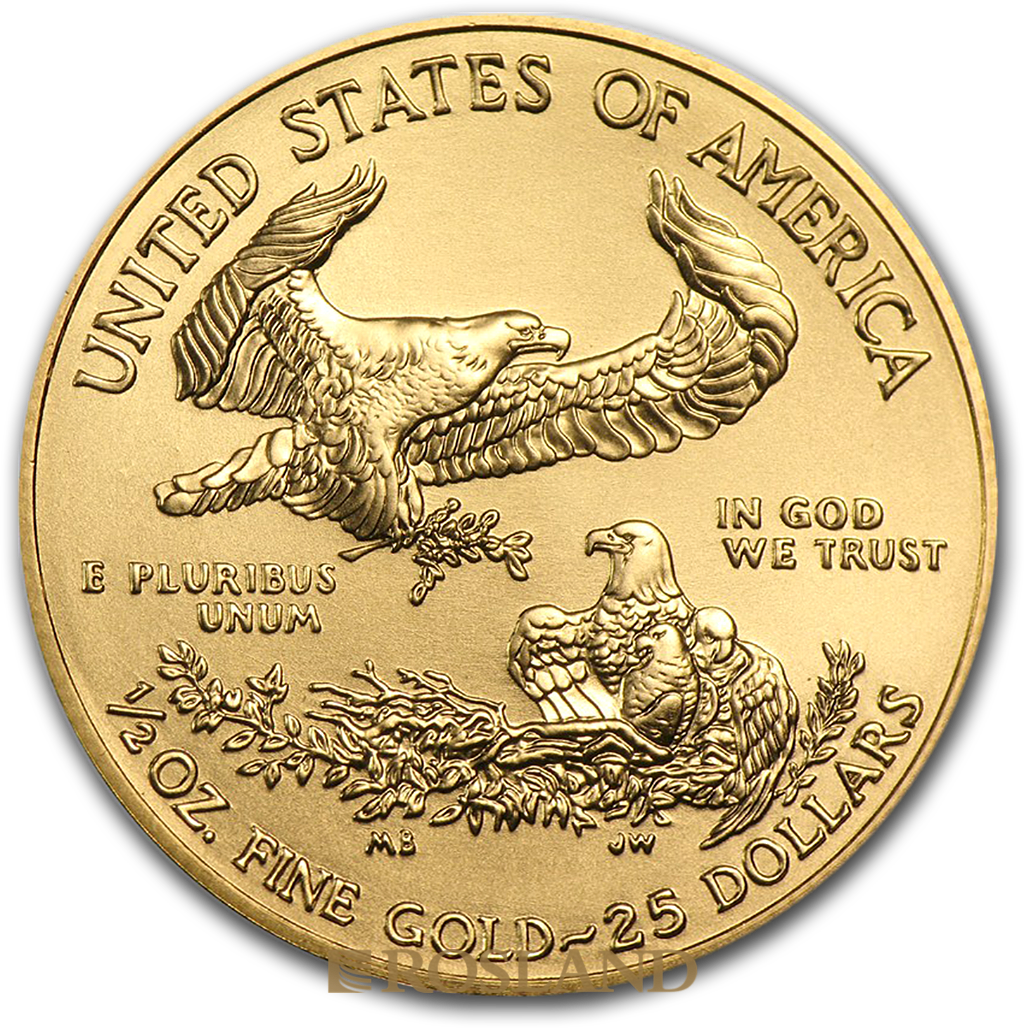 1/2 Unze Goldmünze American Eagle 2018 (Box)