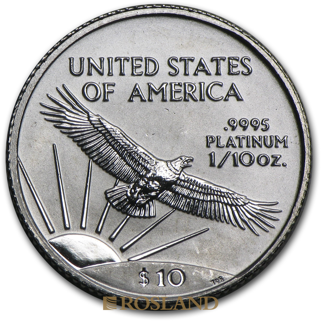1/10 Unze Platinmünze American Eagle 1999