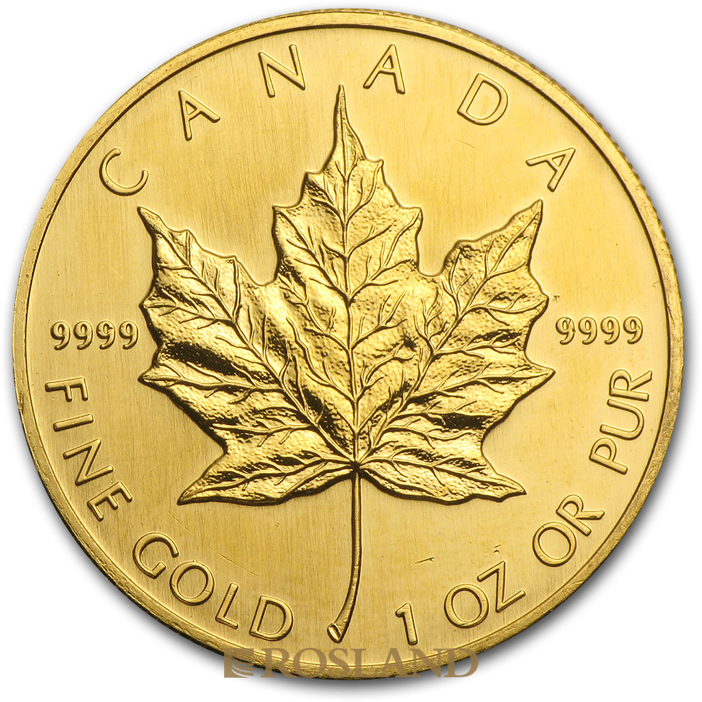 1 Unze Goldmünze Kanada Maple Leaf 1993