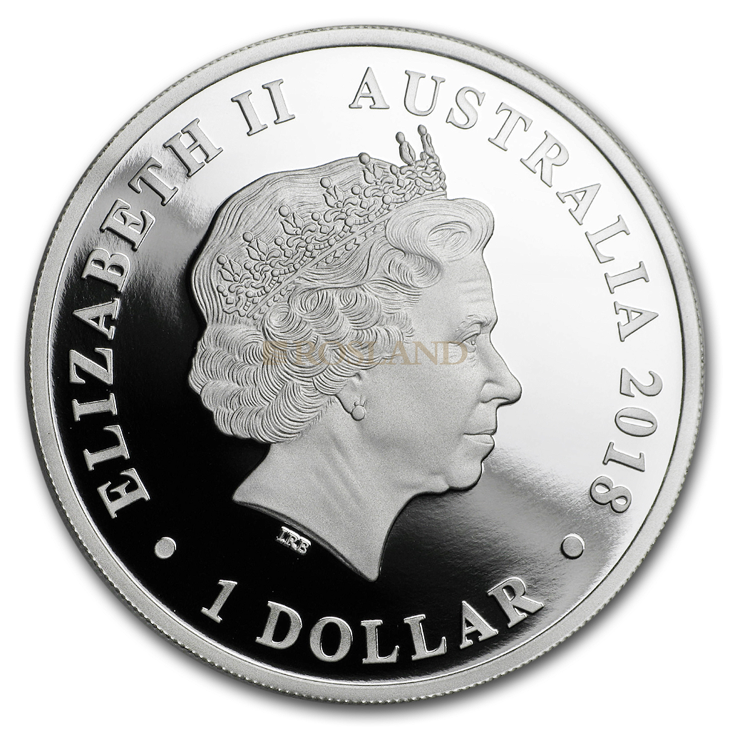 1 Unze Silbermünze Australien Schwan 2018 PP PCGS PR-70 (DCAM, FS)