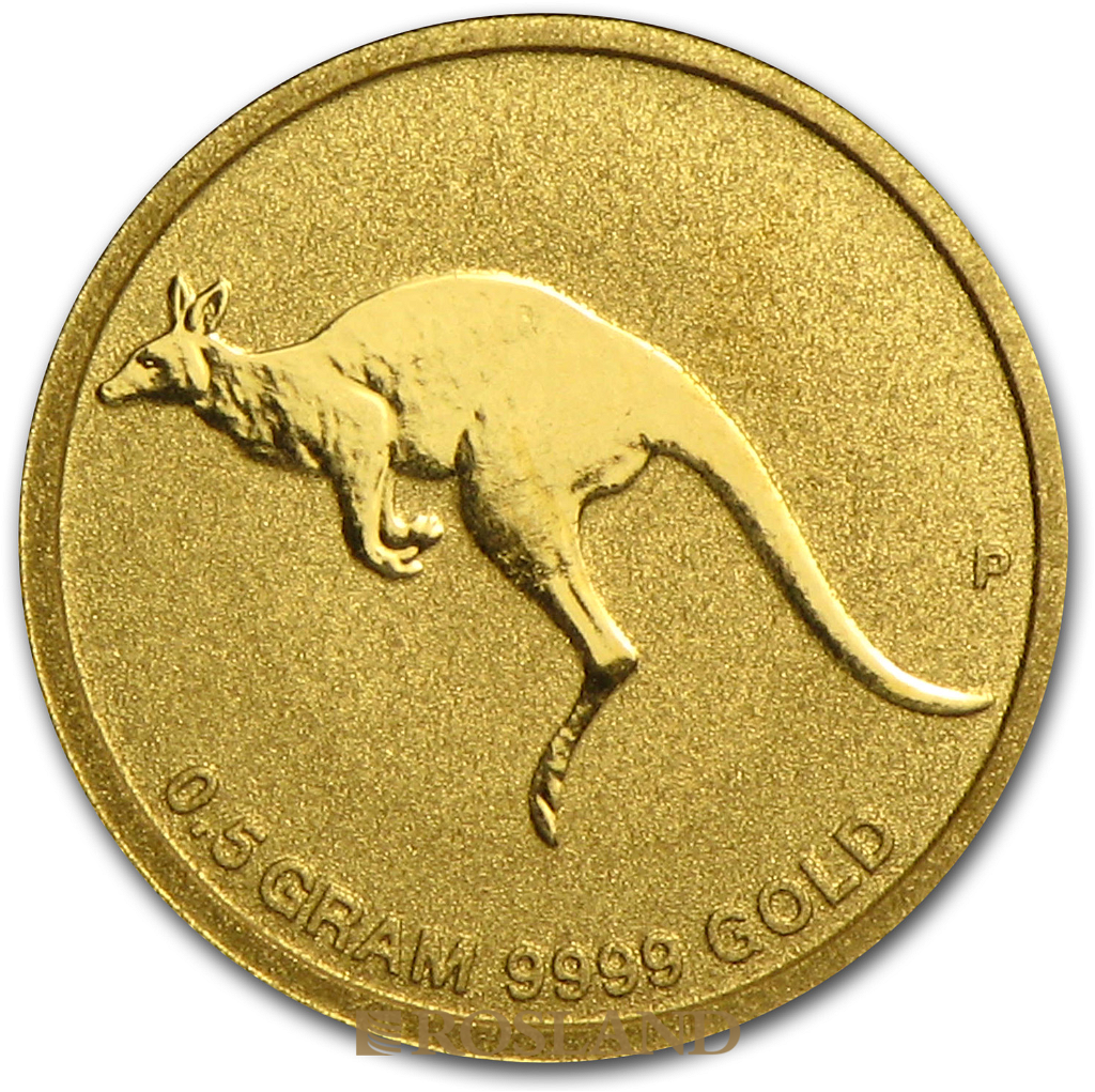 1/2 Gramm Goldmünze Australien Känguru 2010 (Blister, Zertifikat)