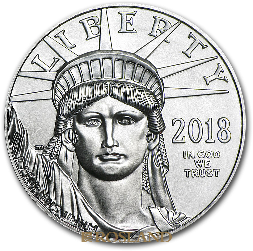 1 Unze Platinmünze American Eagle 2018