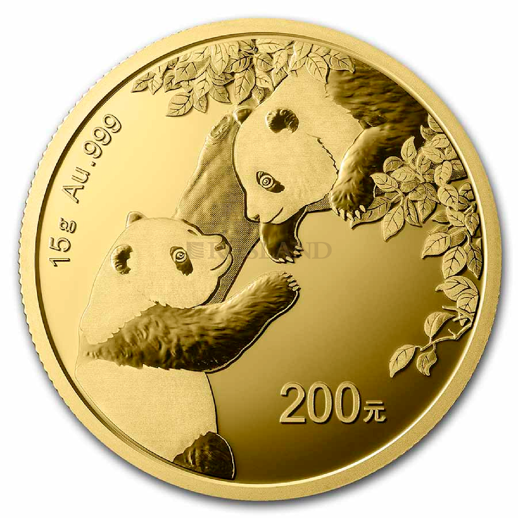 15 Gramm Goldmünze China Panda 2023