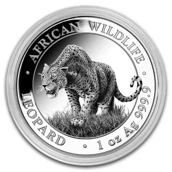 1 Unze Silbermünze Somalia Leopard 2023