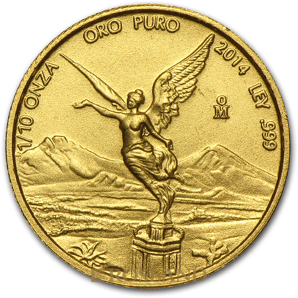 1/10 Unze Goldmünze Mexican Libertad 2014