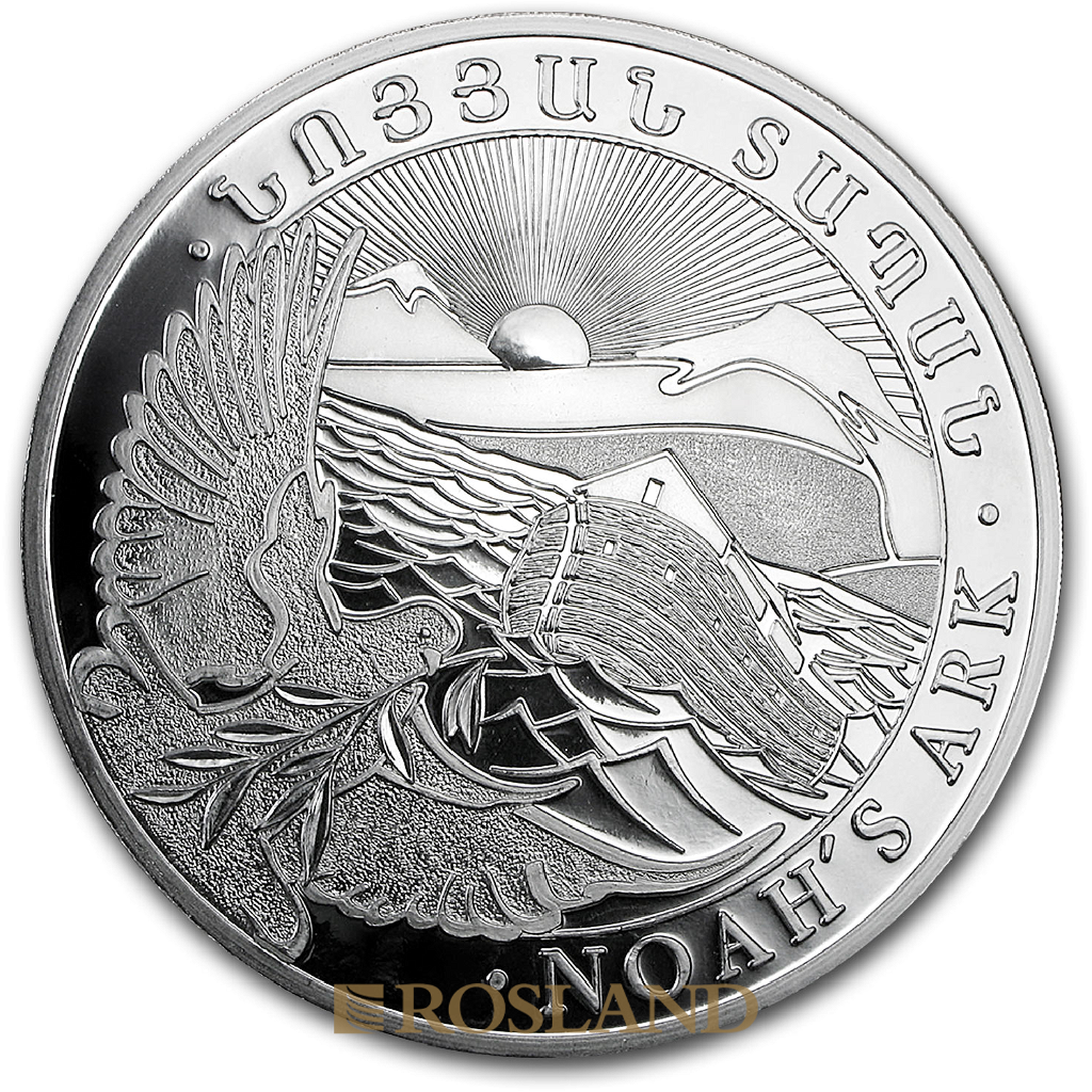 10 Unzen Silbermünze Armenien Arche Noah 2016