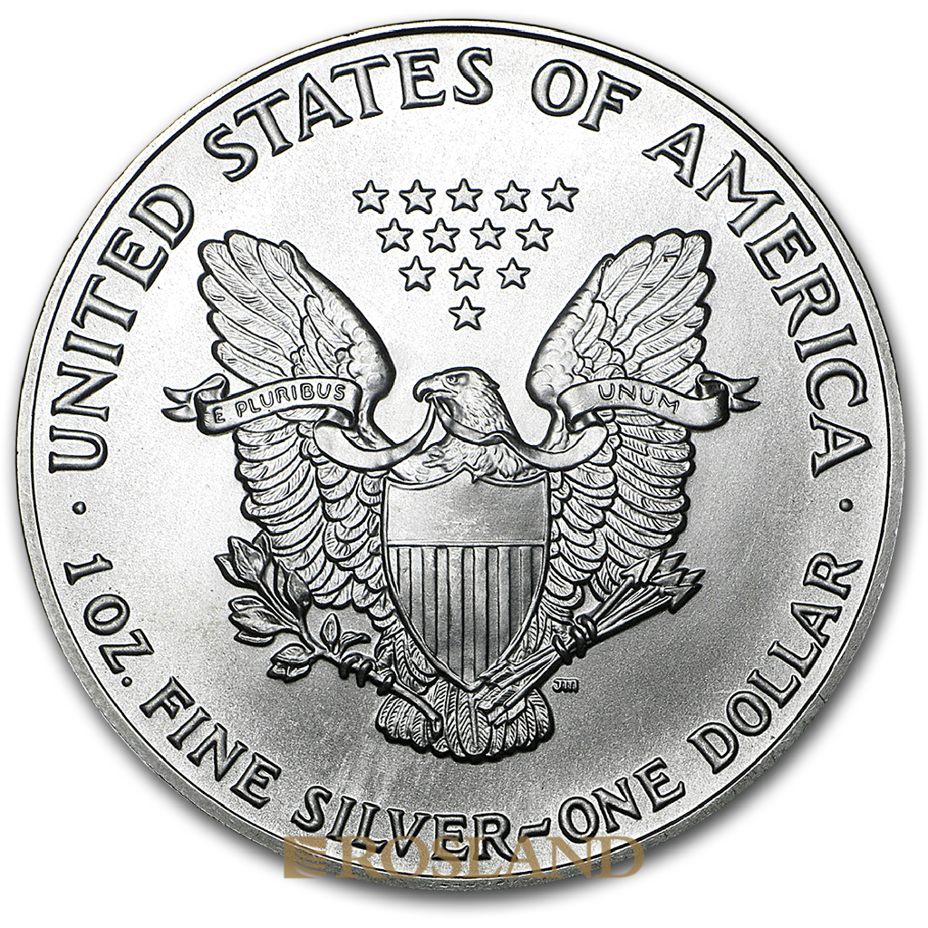1 Unze Silbermünze American Eagle 1991