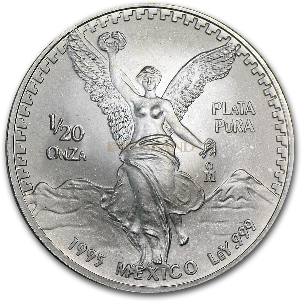 1/20 Unze Silbermünze Mexican Libertad 1995