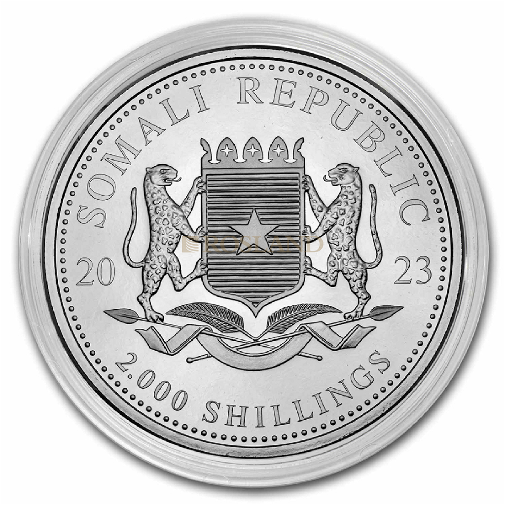 1 Kilogramm Silbermünze Somalia Elefant 2023