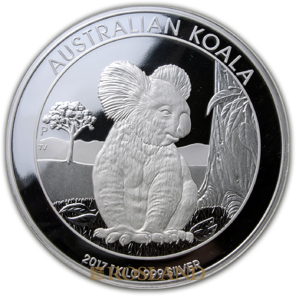 1 Kilogramm Silbermünze Koala 2017 PP (Box, Zertifikat)