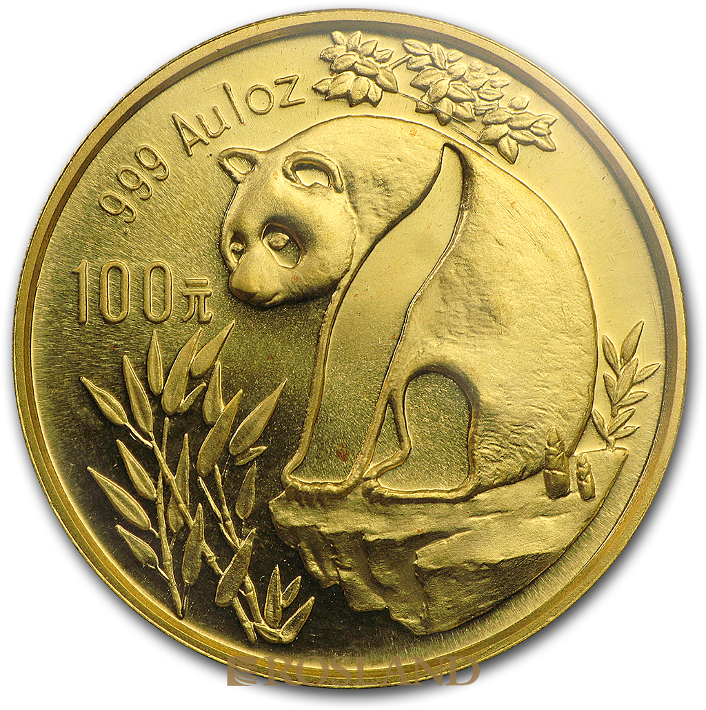 1 Unze Goldmünze China Panda 1993 (Großer Jahrgang)