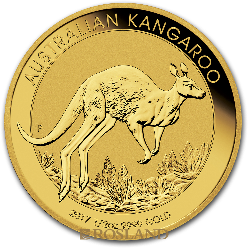 1/2 Unze Goldmünze Australien Känguru 2017
