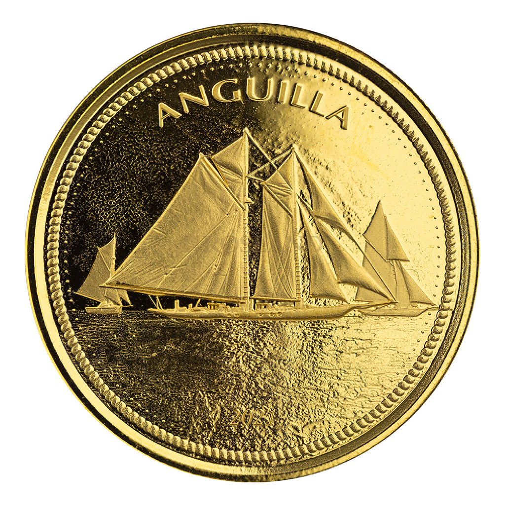 1 Unze Goldmünze EC8 Anguilla Sailing Regatta 2021 (Blister, Zertifikat)