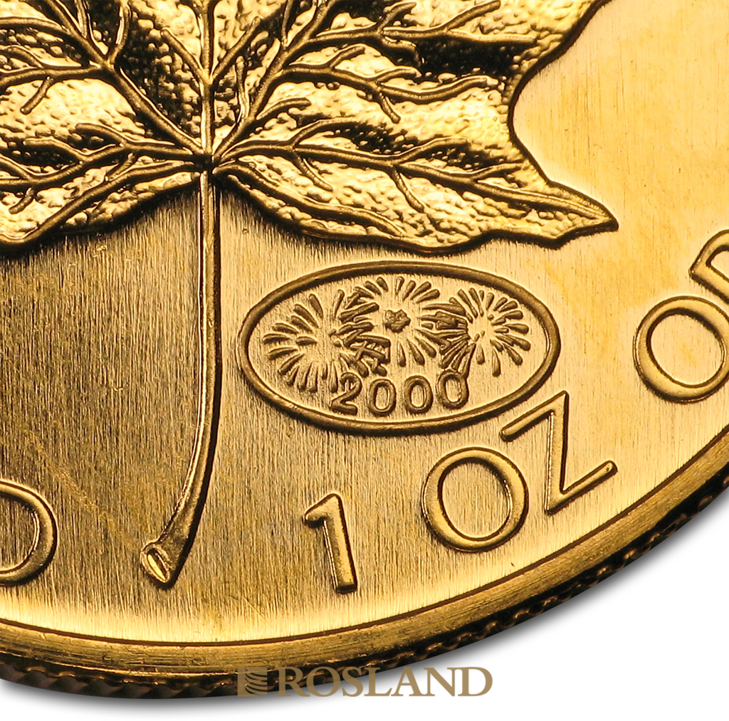 1 Unze Goldmünze Kanada Maple Leaf 2000 (Millenium Privy)