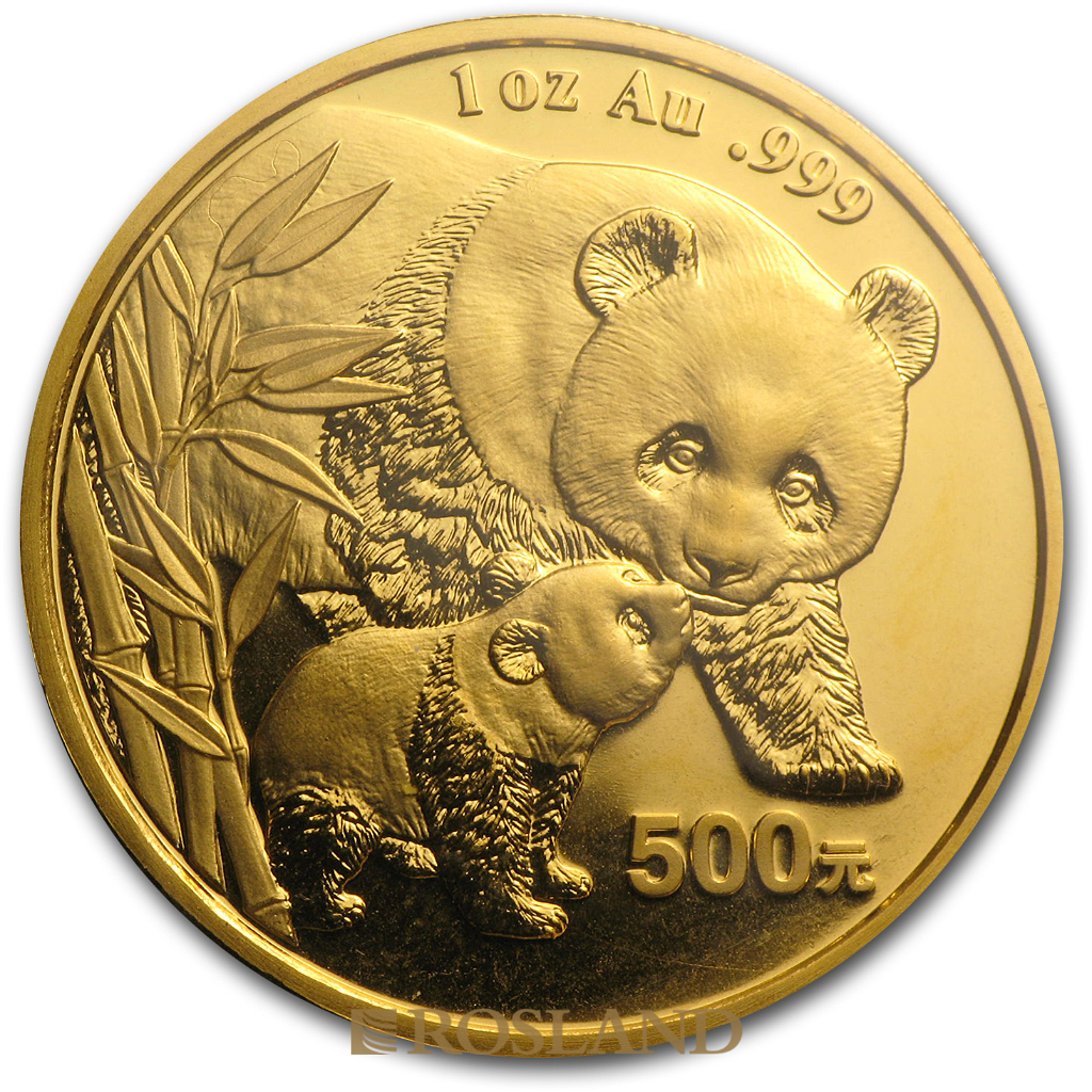 1 Unze Goldmünze China Panda 2004