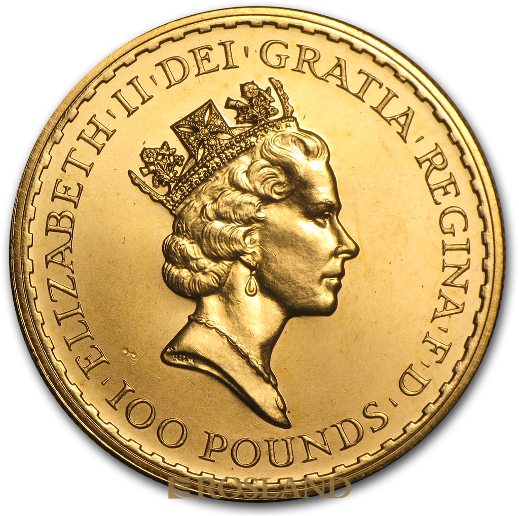1 Unze Goldmünze Britannia 1990