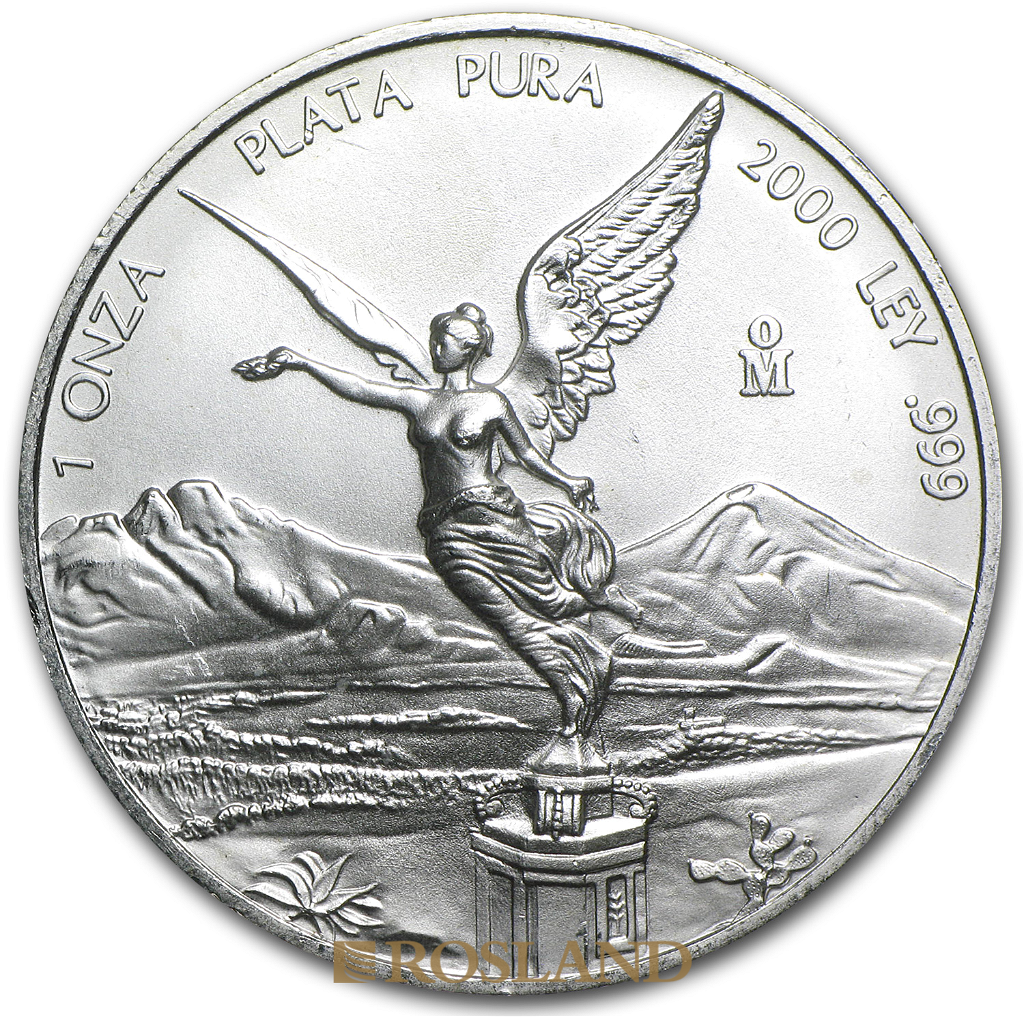 1 Unze Silbermünze Mexican Libertad 2000