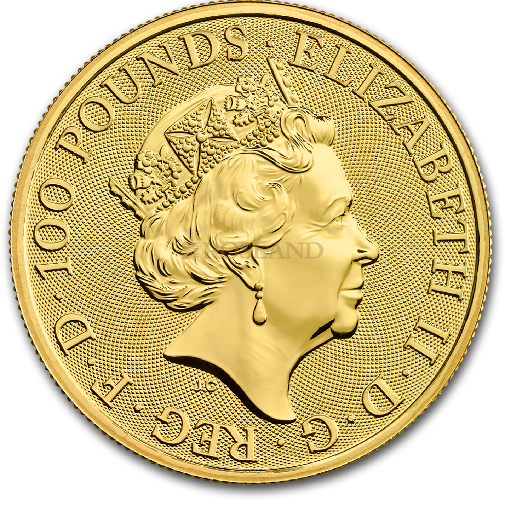 1 Unze Goldmünze Großbritannien Lunar Ratte 2020