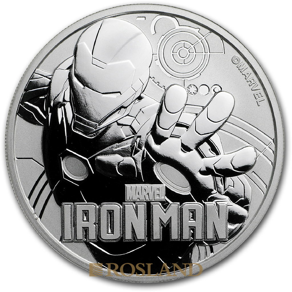 1 Unze Silbermünze Perth Mint Iron Man 2018
