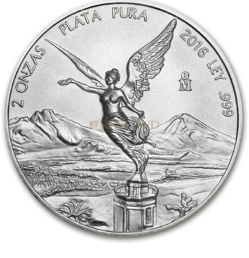 2 Unzen Silbermünze Mexican Libertad 2016